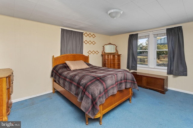 bedroom featuring baseboards and carpet floors