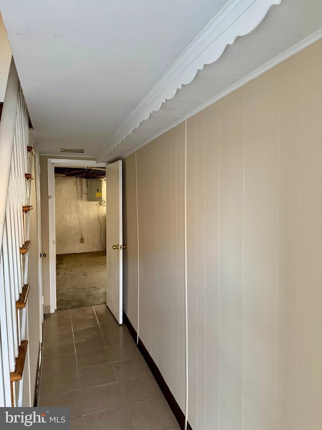 corridor featuring tile patterned floors