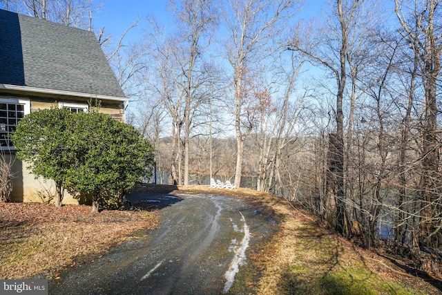 view of street featuring driveway