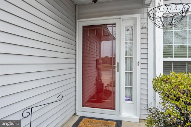 view of entrance to property