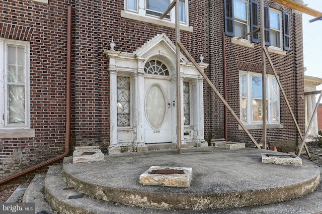228 Cumberland St, Lebanon, PA 17042 - doorway to property with brick siding