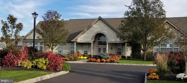 view of front of property with roof with shingles