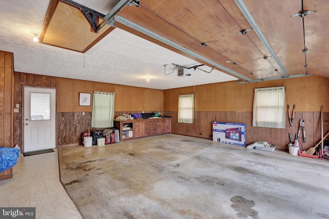381 N Main St, Spring Grove, PA 17362 - garage featuring wooden walls and a garage door opener