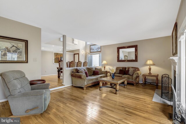 12521 N Lake Ct, Fairfax, VA 22033 - living area with light wood-type flooring and baseboards