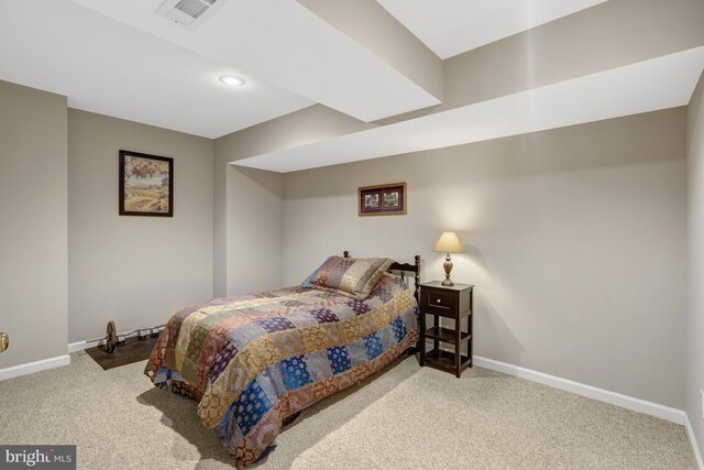 12521 N Lake Ct, Fairfax, VA 22033 - bedroom featuring carpet flooring, baseboards, visible vents, and recessed lighting