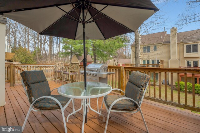 12521 N Lake Ct, Fairfax, VA 22033 - deck featuring outdoor dining area