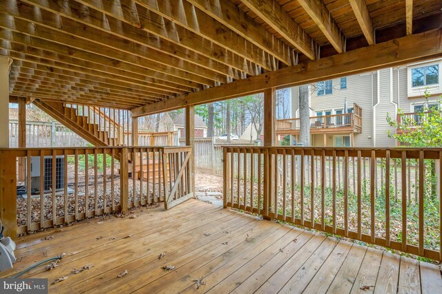 12521 N Lake Ct, Fairfax, VA 22033 - deck featuring stairs