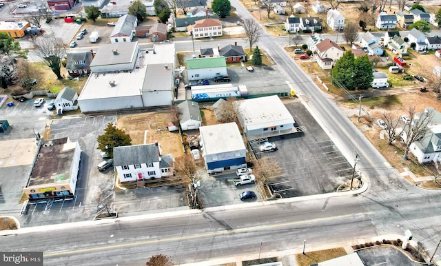 bird's eye view with a residential view