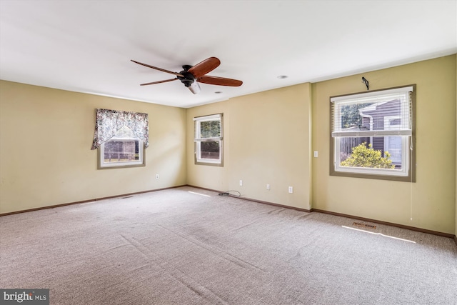 12703 Kembridge Dr, Bowie, MD 20715 - unfurnished room with healthy amount of natural light, carpet, and a ceiling fan