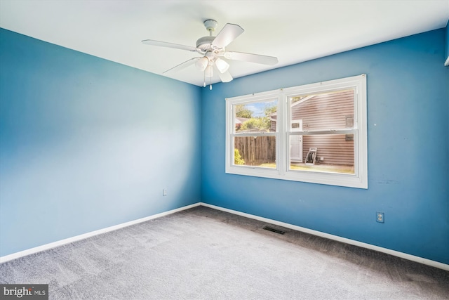 12703 Kembridge Dr, Bowie, MD 20715 - carpeted spare room with baseboards and ceiling fan