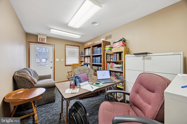 office space with visible vents