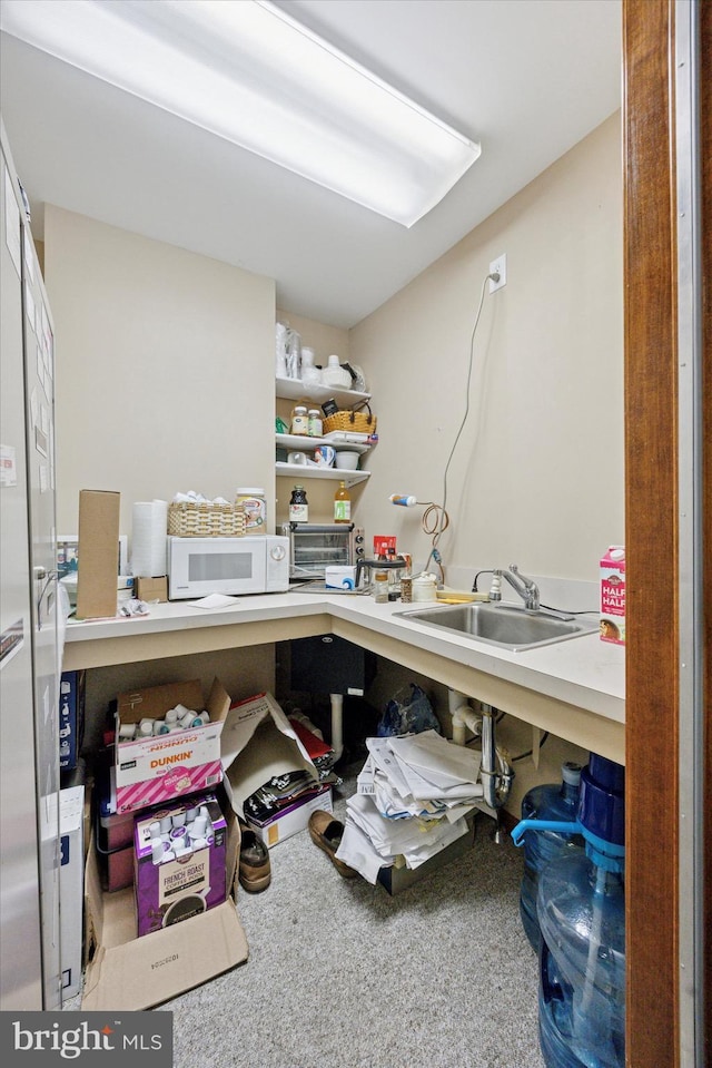 interior space featuring a sink