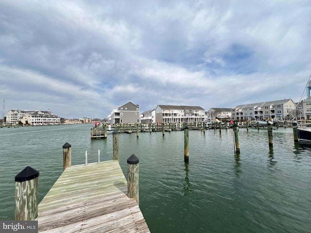 322 Shipyard Dr Unit 82, Cambridge, MD 21613 - dock area featuring a residential view and a water view