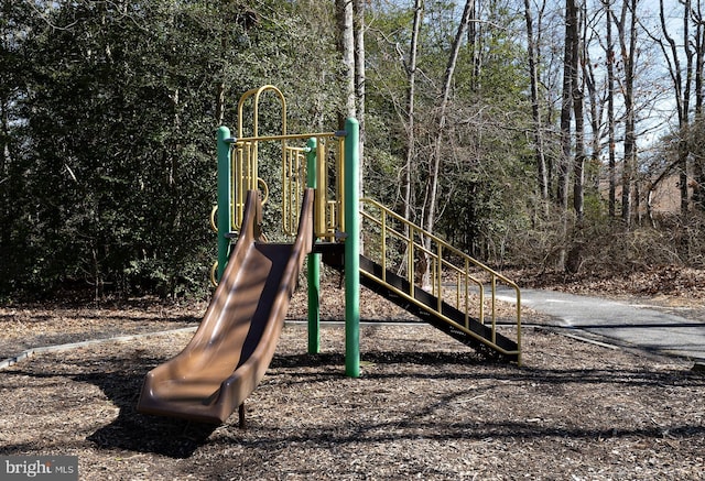 view of community jungle gym