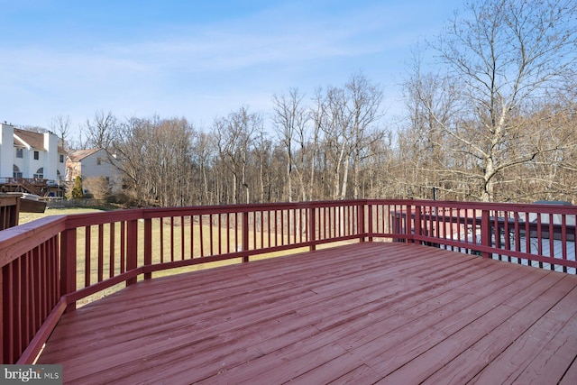 view of wooden terrace