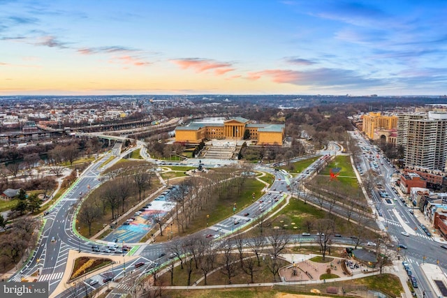 2100 Hamilton St Unit 2B, Philadelphia, PA 19130 - aerial overview of property's location with nearby urban area and a main thoroughfare