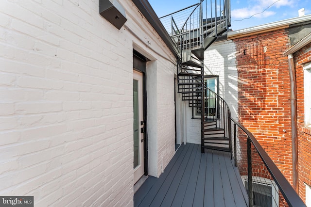 1312 Fairmont St NW Unit 2, Washington, DC 20009 - deck featuring stairs