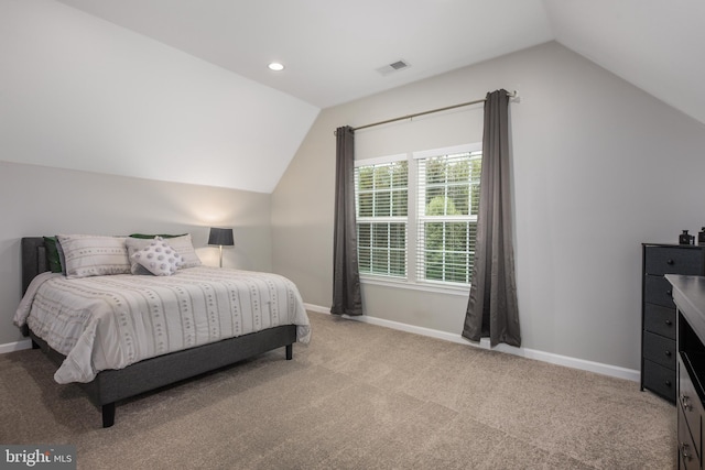 10437 Windlass Run Rd, Baltimore, MD 21220 - carpeted bedroom with visible vents, baseboards, and vaulted ceiling