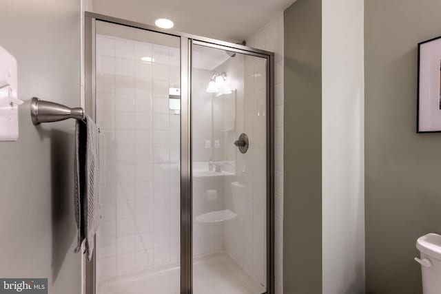 10437 Windlass Run Rd, Baltimore, MD 21220 - bathroom featuring toilet and a shower stall