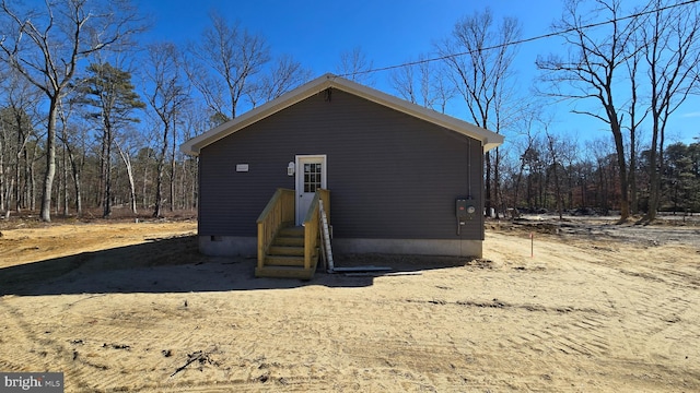 view of outbuilding