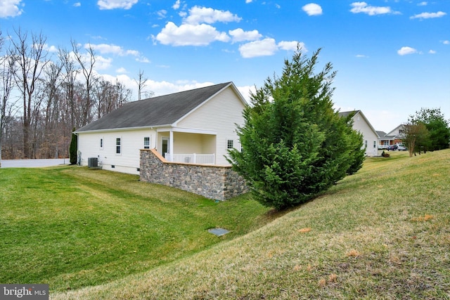 504 Morvich Way, Havre De Grace, MD 21078 - view of side of home with a yard and roof with shingles