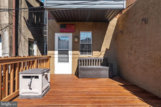 view of wooden terrace