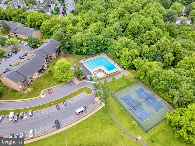 9920 Walker House Rd Unit 5, Gaithersburg, MD 20886 - aerial view of a pool area