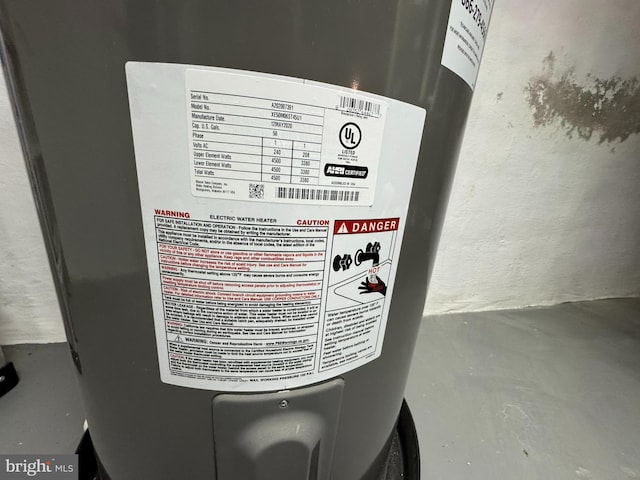 details with water heater