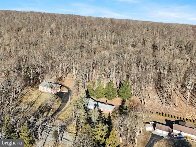 aerial view with a view of trees