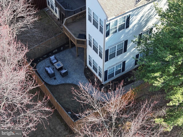 birds eye view of property