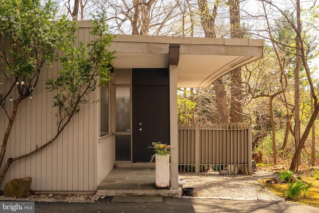 view of entrance to property