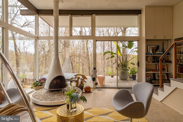 view of sunroom / solarium