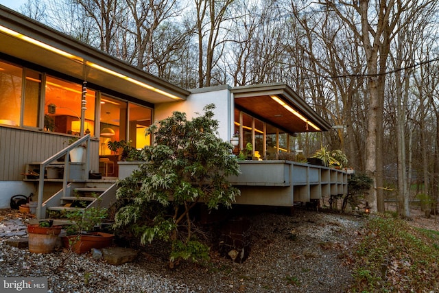 view of side of home