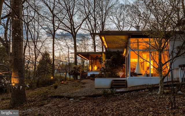 view of back of property