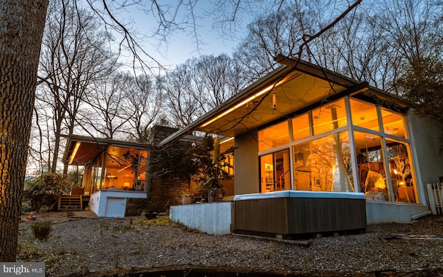 view of rear view of property