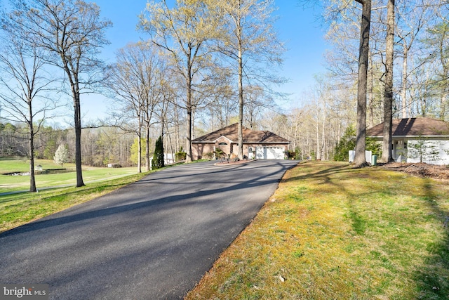 view of road with driveway
