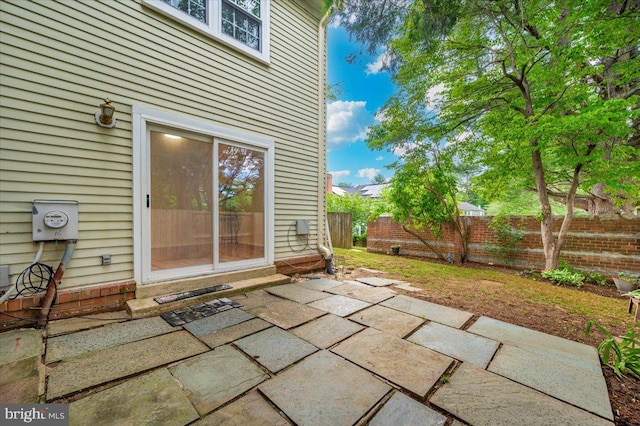view of patio / terrace featuring a fenced backyard