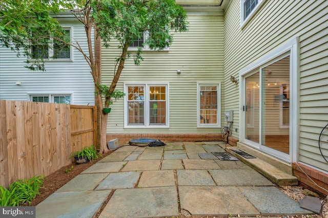 view of patio / terrace with fence