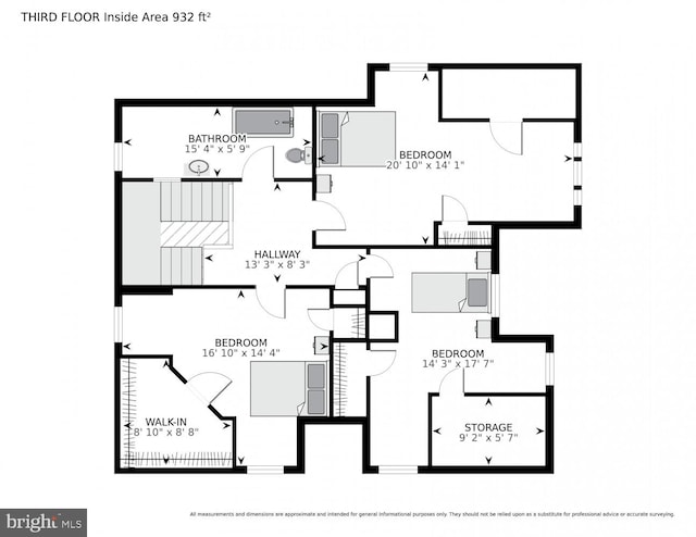 1033 Newton St NE, Washington, DC 20017 - view of floor plan / room layout