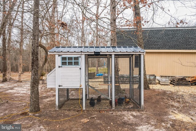 view of poultry coop