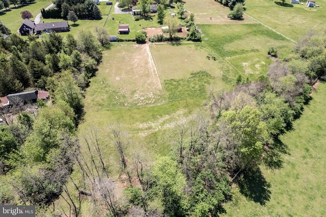 drone / aerial view featuring a rural view