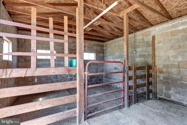 view of horse barn
