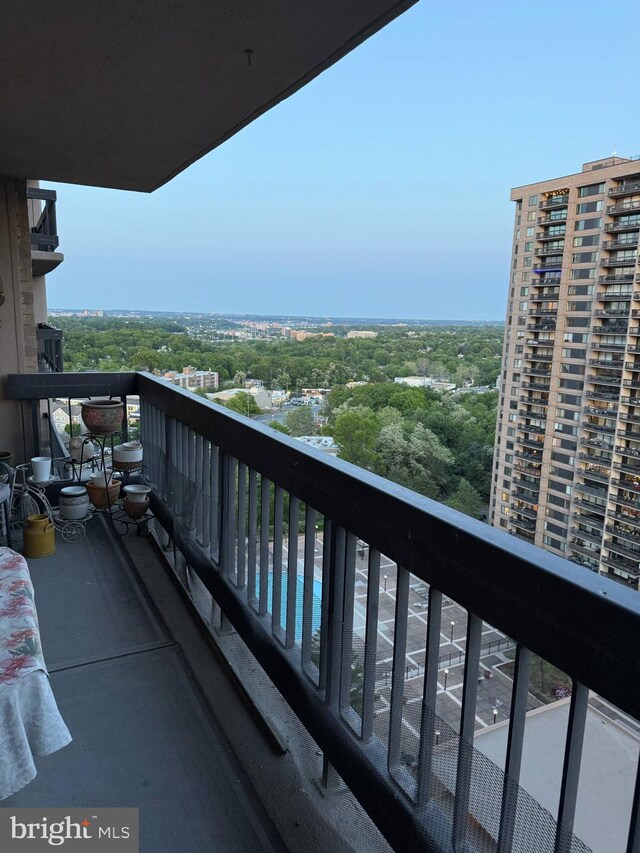 view of balcony