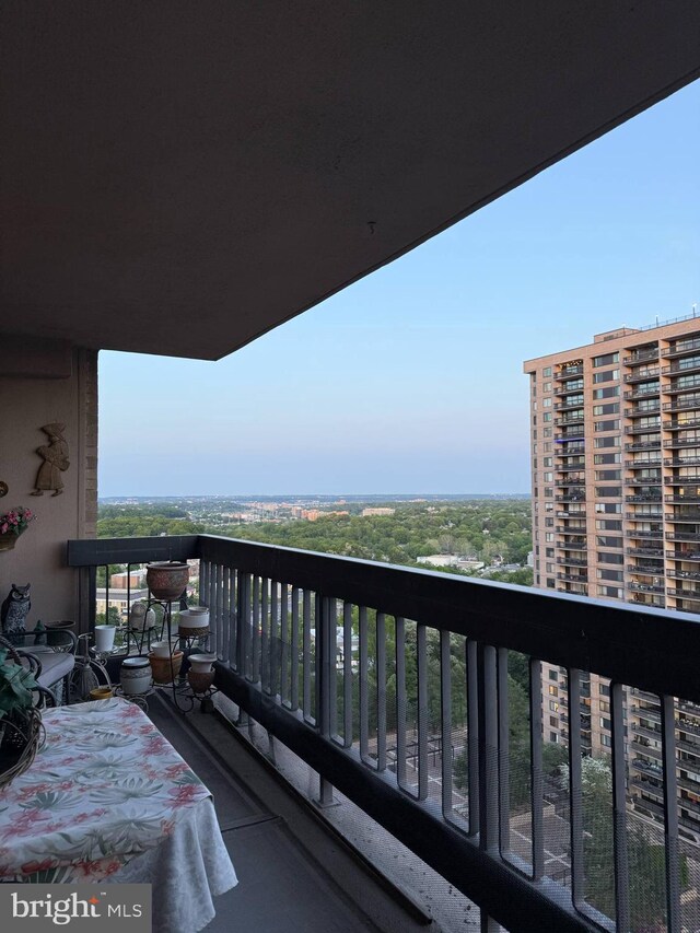 view of balcony