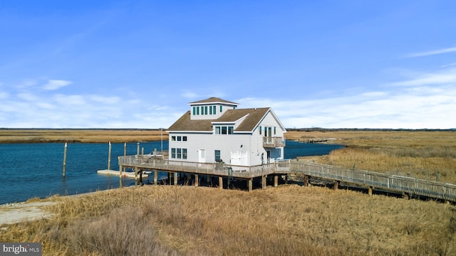 510 Bay Point Rd, Cedarville, NJ 08311 - dock area with a deck with water view