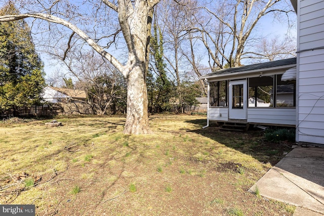 526 Baltimore Annapolis Blvd, Severna Park, MD 21146 - view of yard featuring fence and a sunroom