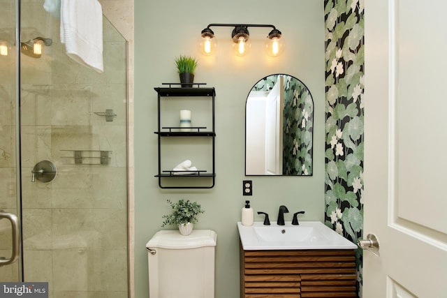 1210 R St NW Unit 313, Washington, DC 20009 - full bath featuring a stall shower, vanity, and toilet
