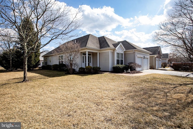 83 Huntington Dr, Jackson, NJ 08527 - view of front of property with a front yard, a garage, and driveway