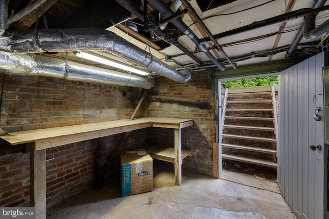 view of basement