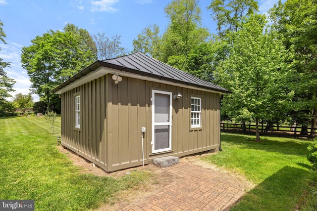 view of outbuilding with an outdoor structure